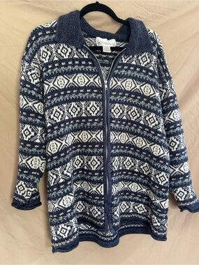 Vintage zip up sweater